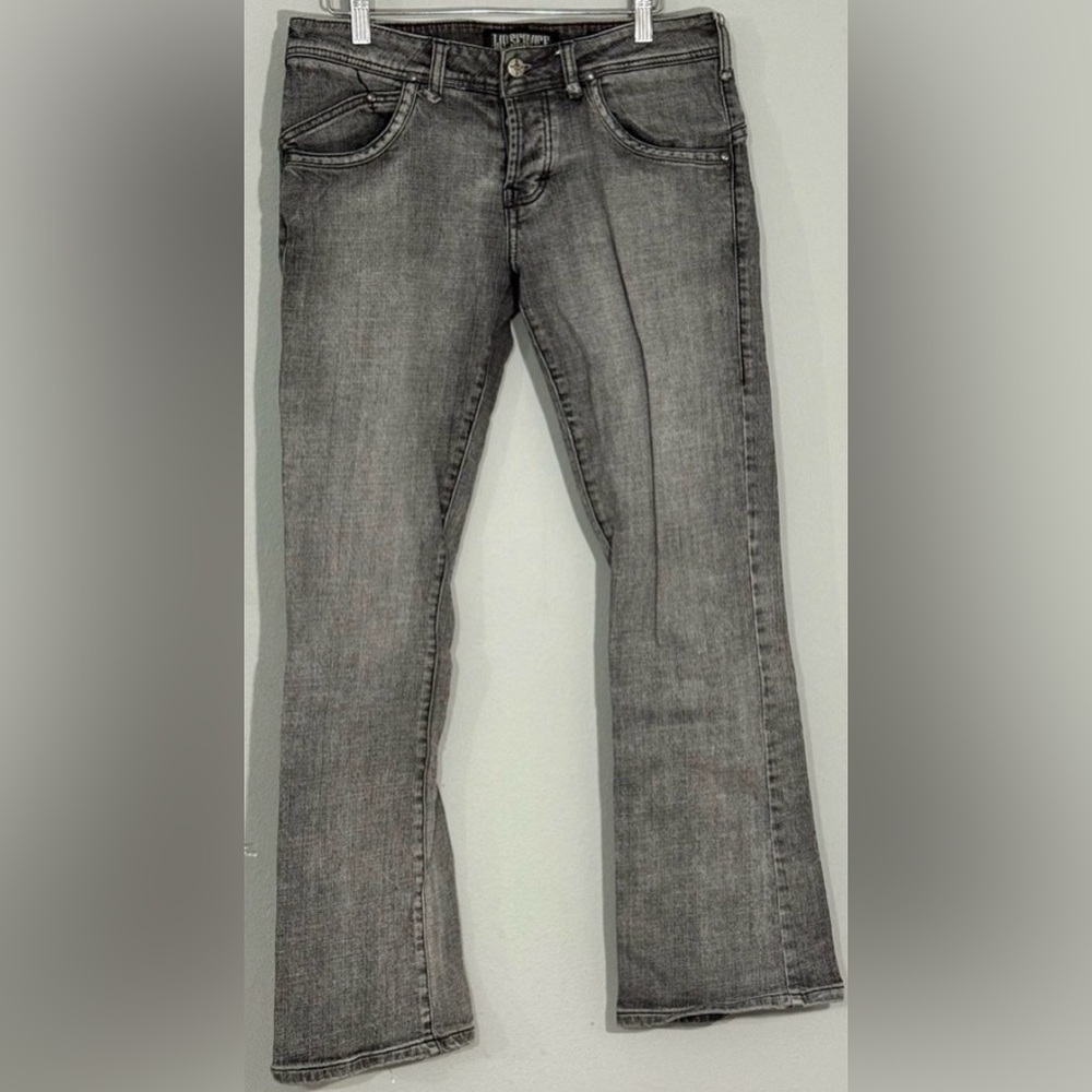Lip Service Anthem Charcoal Gray Jeans Sz30 Punk Rocker Y2K